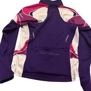 Pearl Izumi long sleeve cycling jersey w zippered pockets in back sz M biking